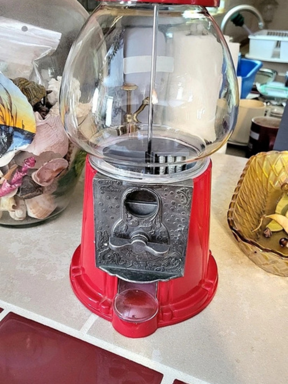 Carousel Junior Gumball Machine No-17 Red